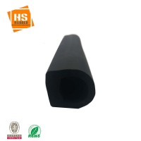 Hollow rubber D shape extrusion epdm foam sealing strip