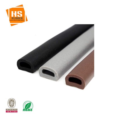 EPDM foam d shape profile rubber seal strip